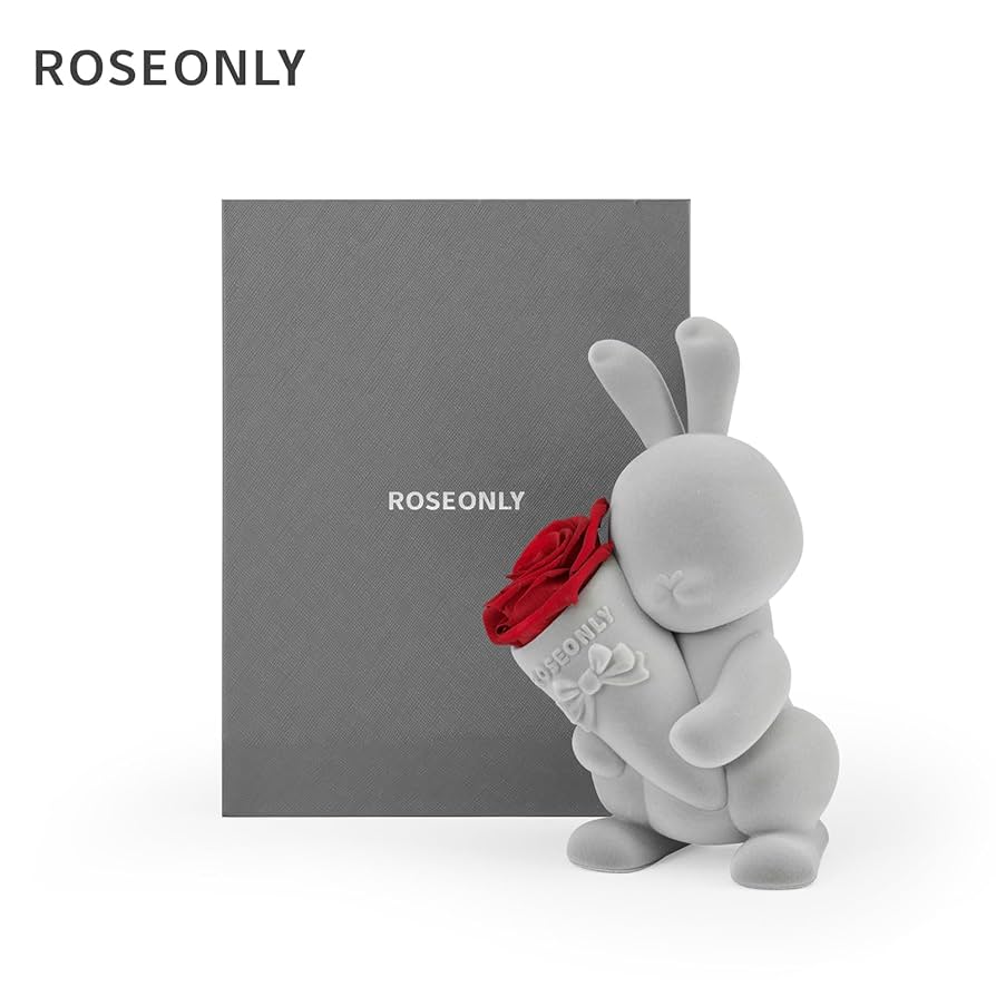 Amazon｜ROSEONLY プリザーブドフラワー ハニーラビットと